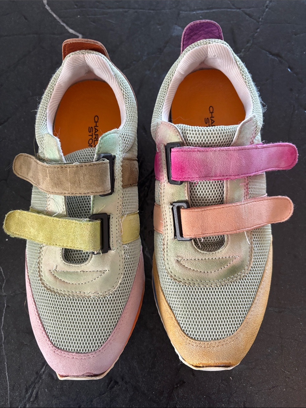 Charlotte stone Multicolor Velcro Sneakers